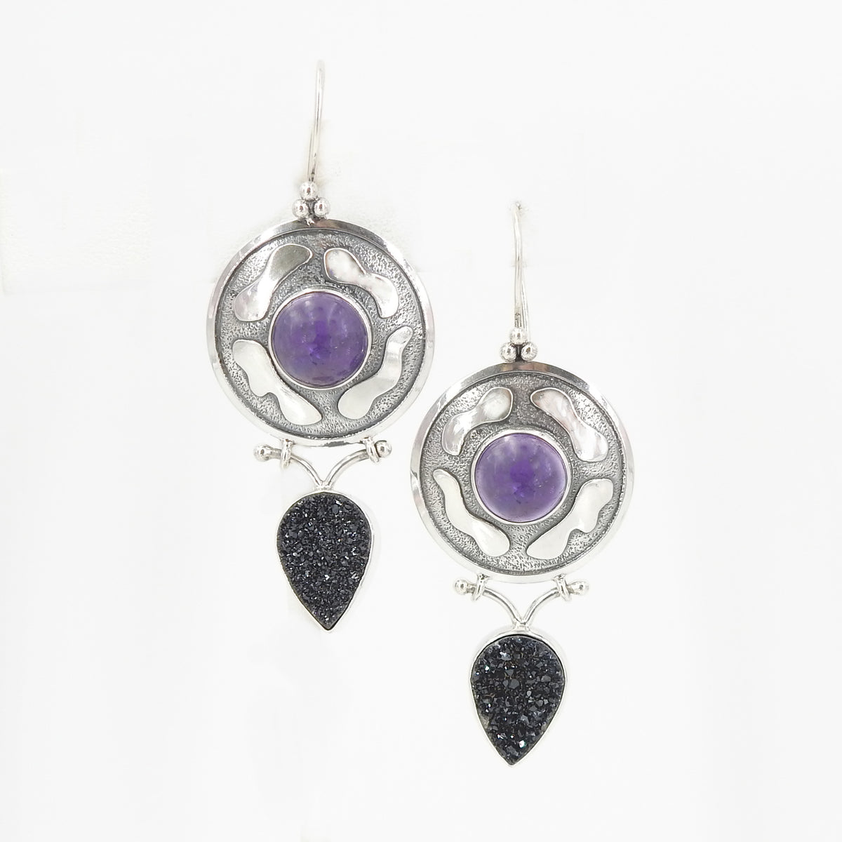 Amethyst Druzy Earrings – sewcrystalized