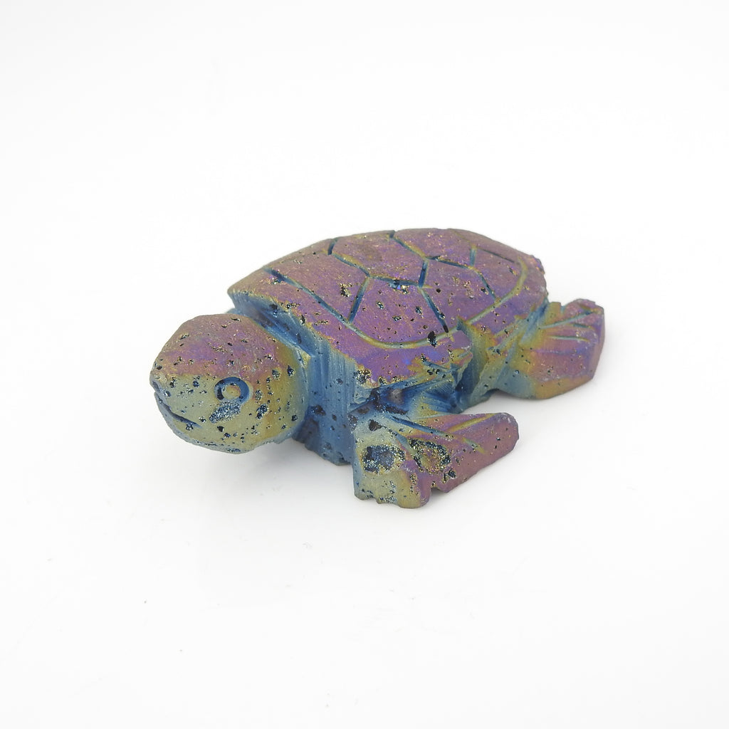 Titanium Druzy Turtle