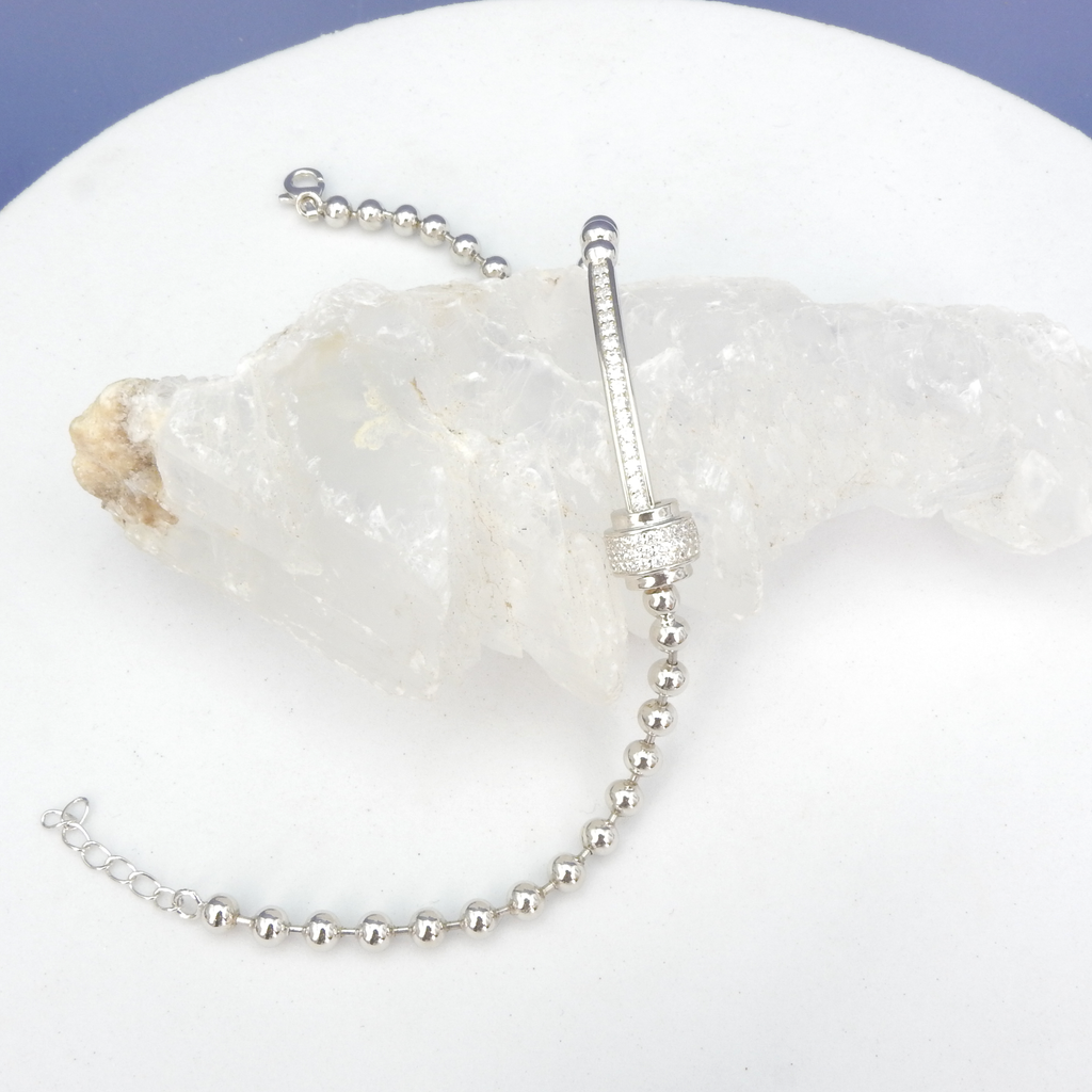 Sterling Silver CZ Bracelet