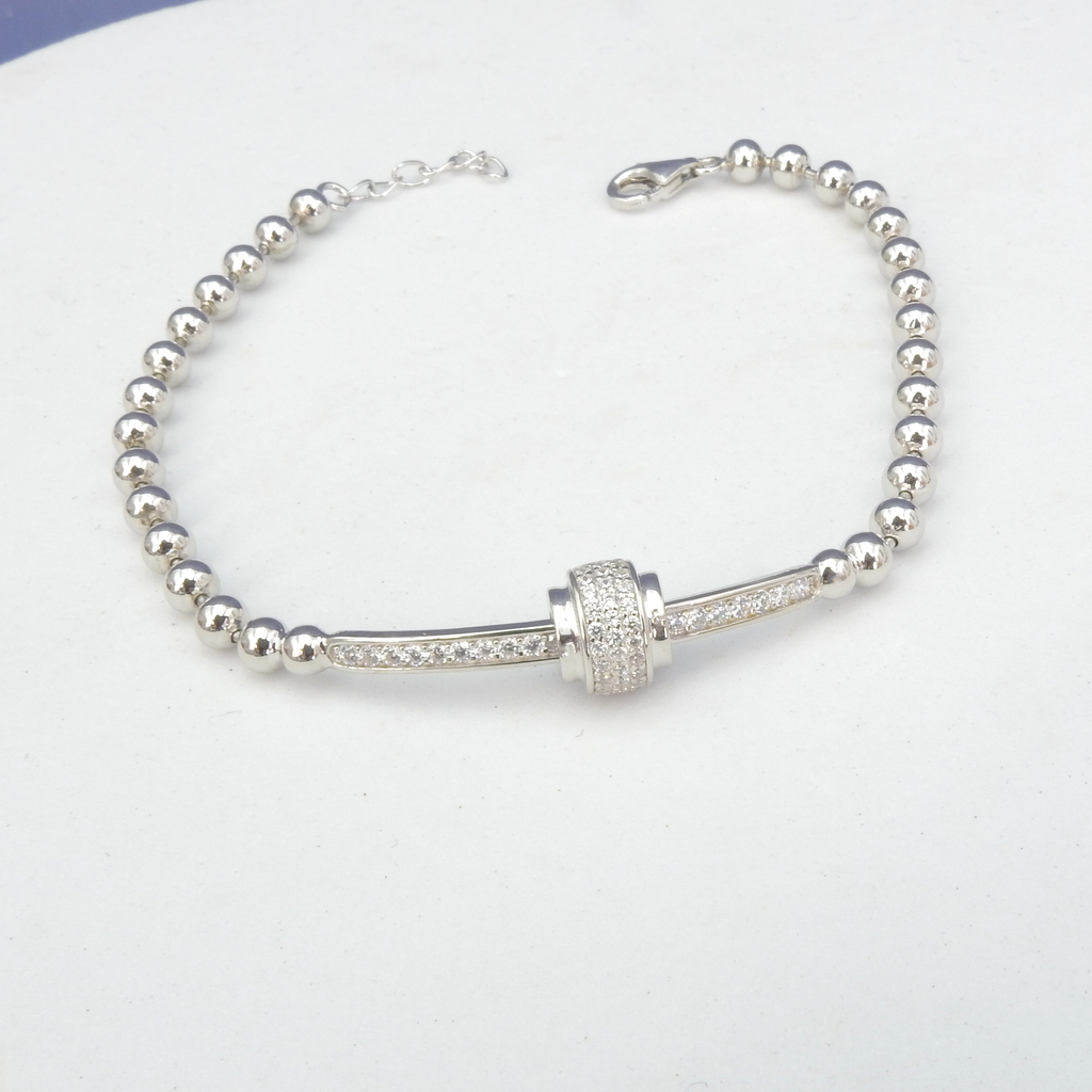 Sterling Silver CZ Bracelet