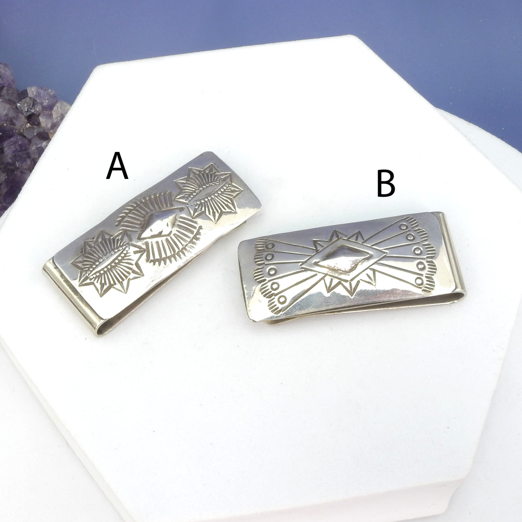 Sterling Silver Native American Money Clip