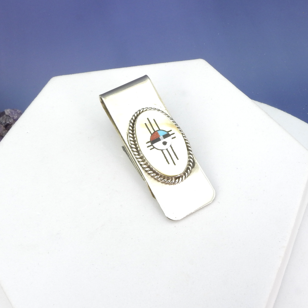 Sterling & Stainless Inlay Money Clip