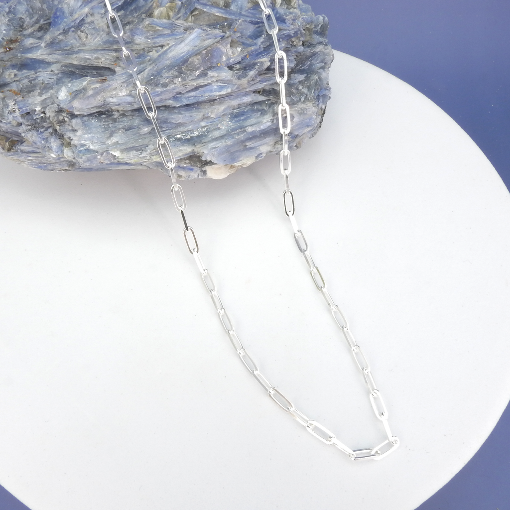Sterling Silver 18" Paper Clip Chain