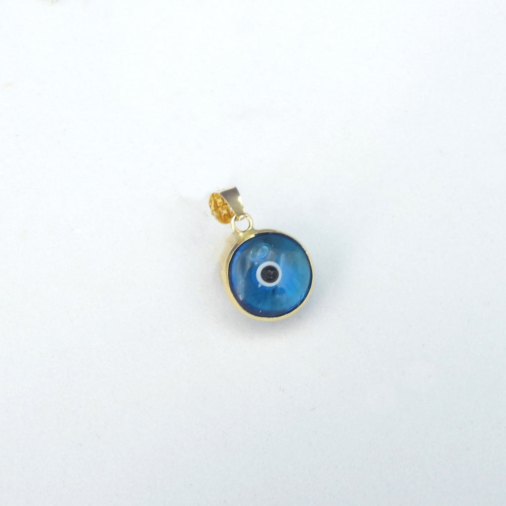 14KT Yellow Gold Evil Eye Pendant
