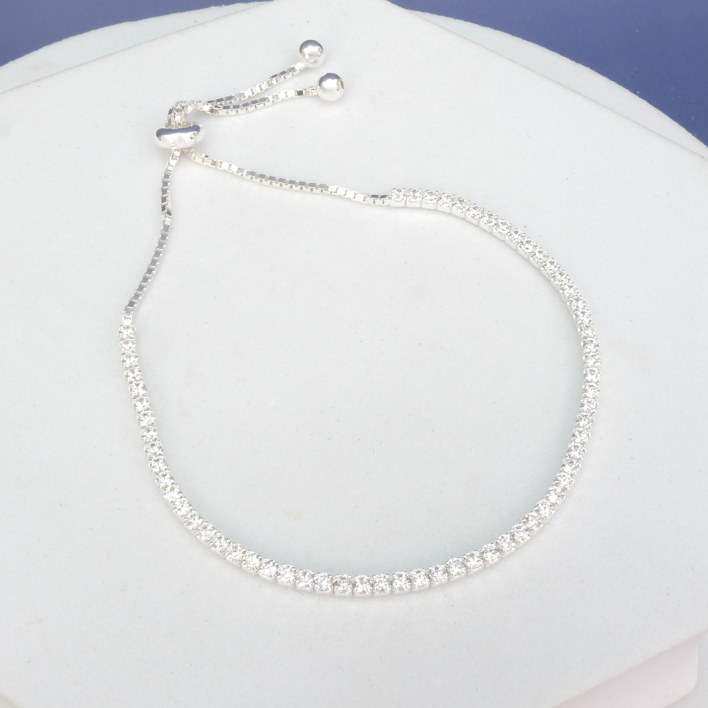 Sterling Silver CZ Tennis Bracelet