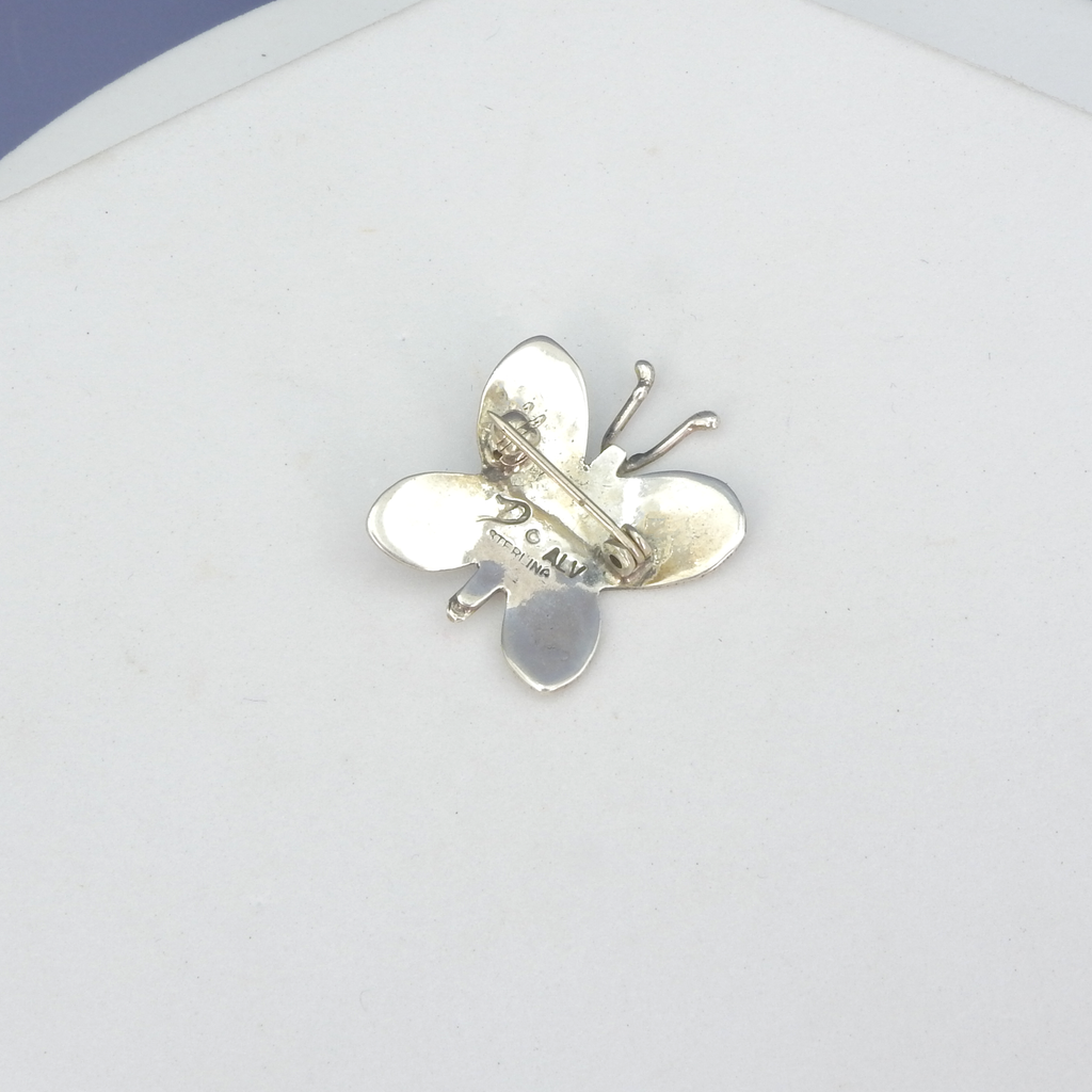 Sterling Silver Native American Butterfly Pin
