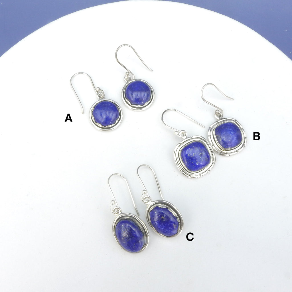 Sterling Silver Lapis Earrings