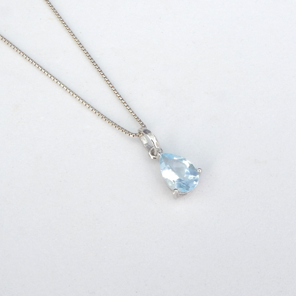 Sterling Silver Blue Topaz Pendant