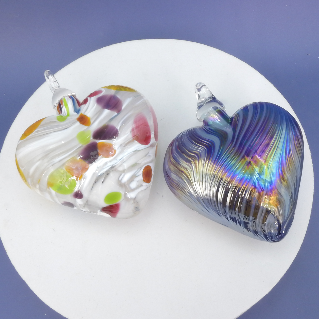 Glass Heart Ornament