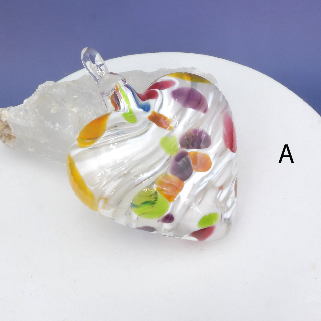 Glass Heart Ornament