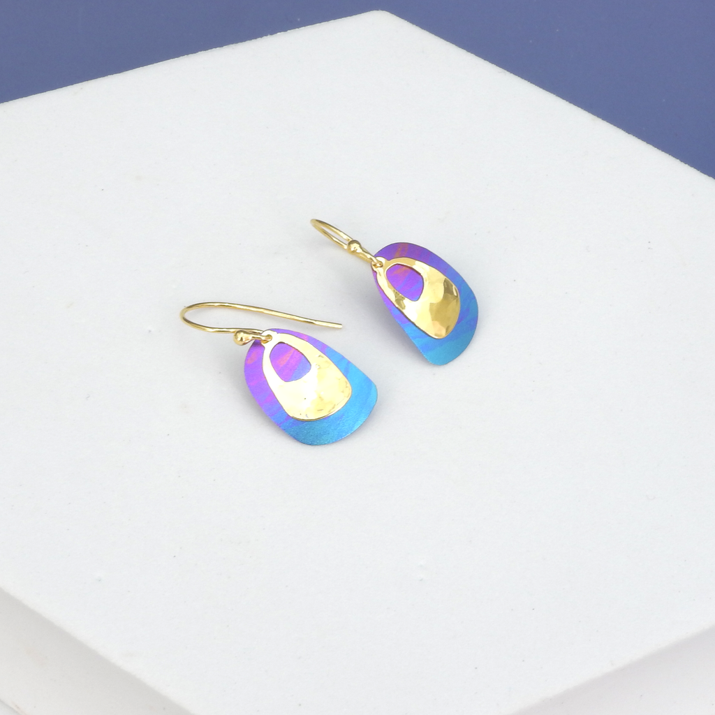 Vibrant Small Metal Earrings