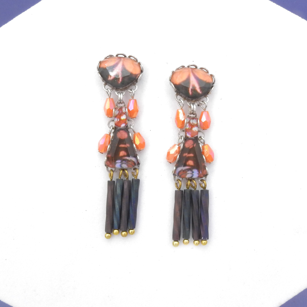 Ayala Bar Rosy Clay Long Earrings