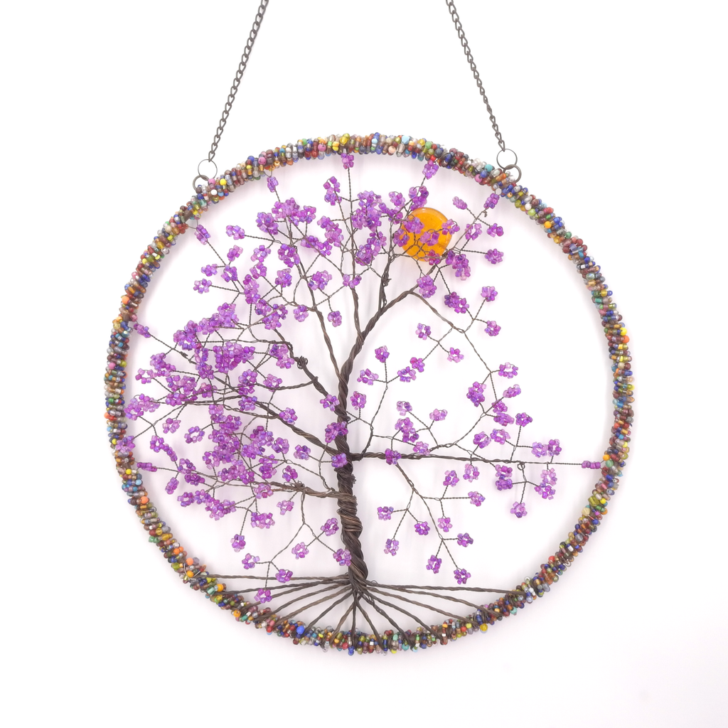 Beaded Tree of Life Wall Hanging