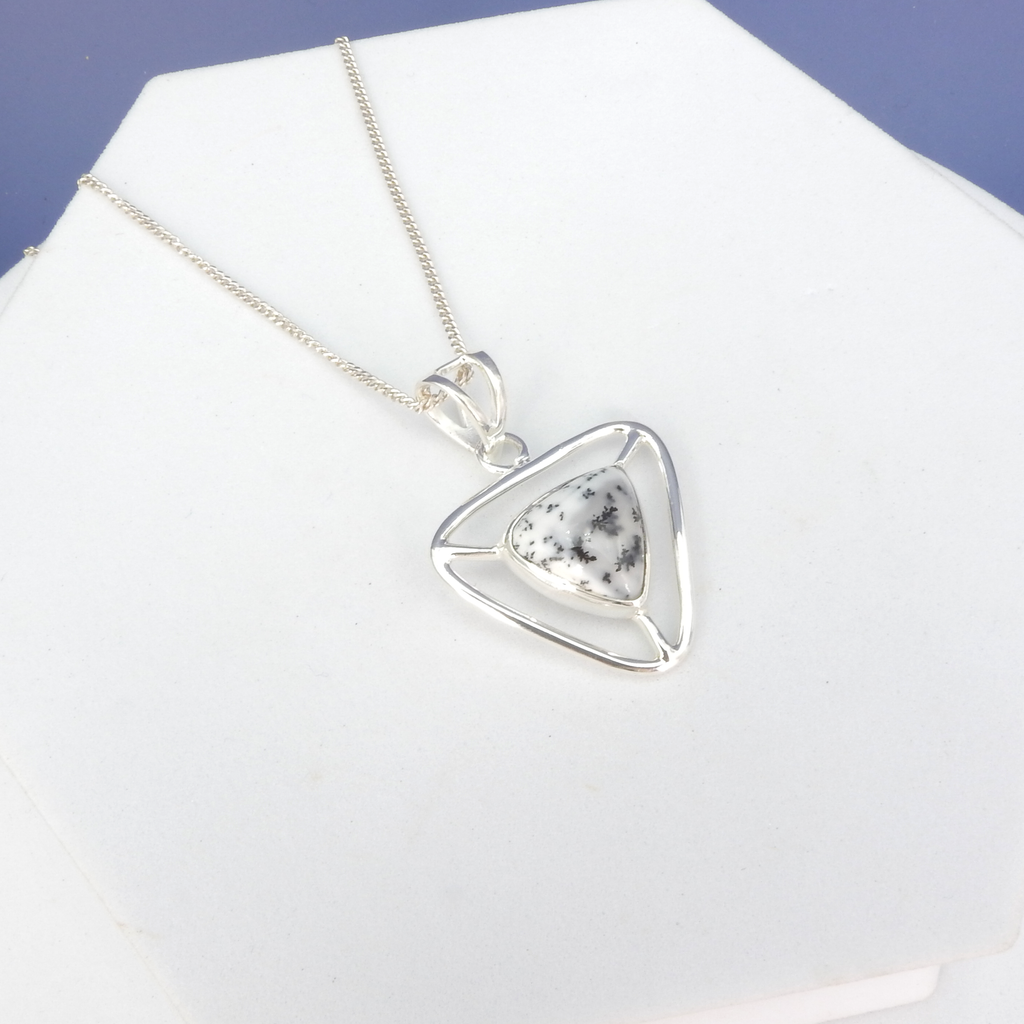 Sterling Silver Dendritic Agate Pendant