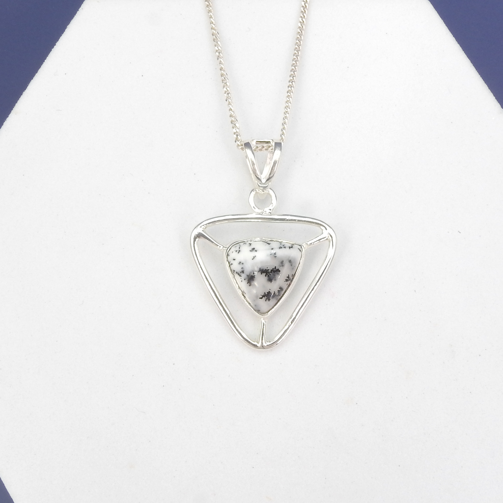 Sterling Silver Dendritic Agate Pendant