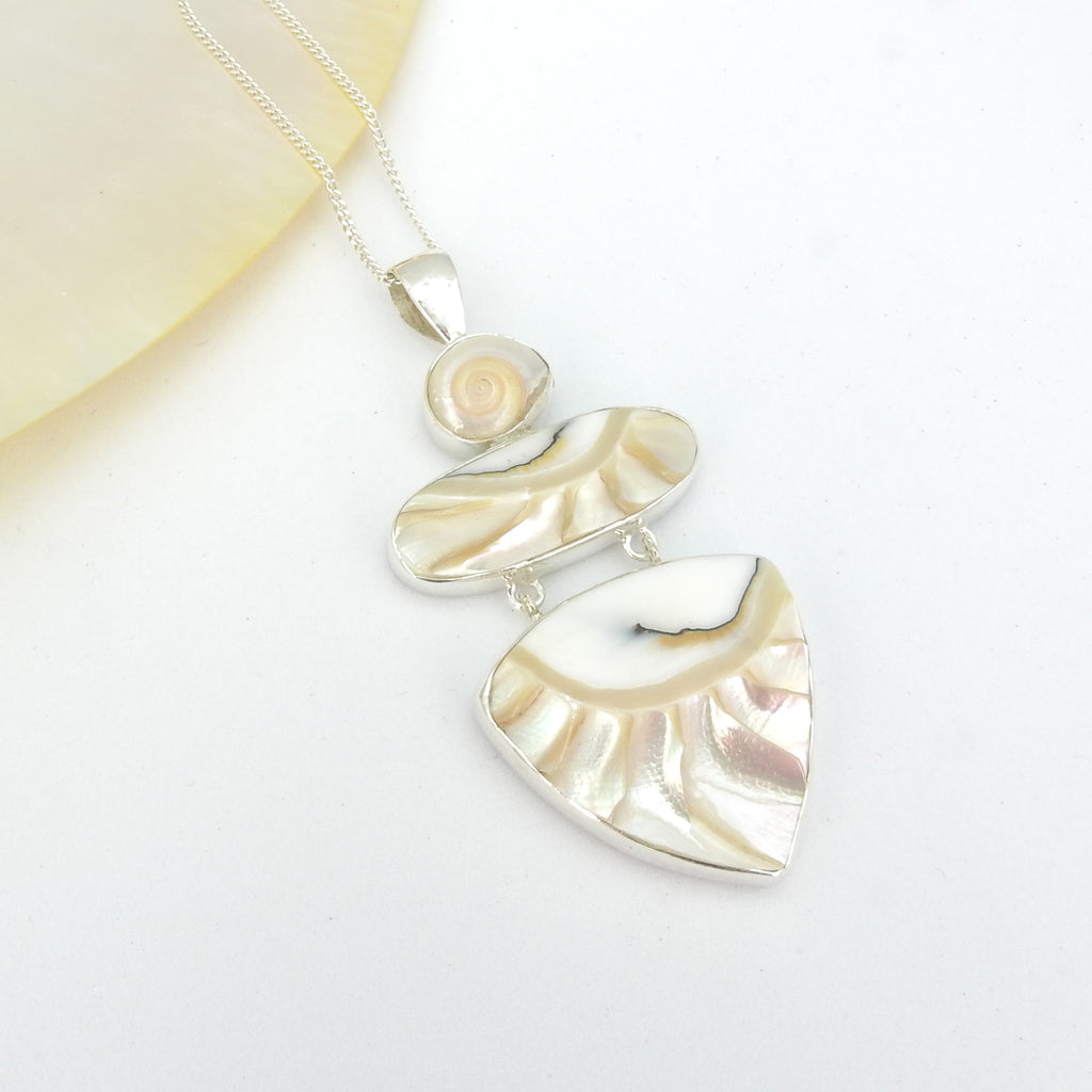 Sterling Silver Nautilus Shell Pendant