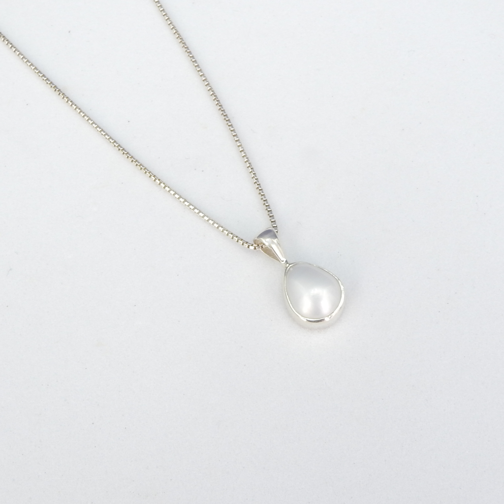Sterling Silver Small Pearl Pendant