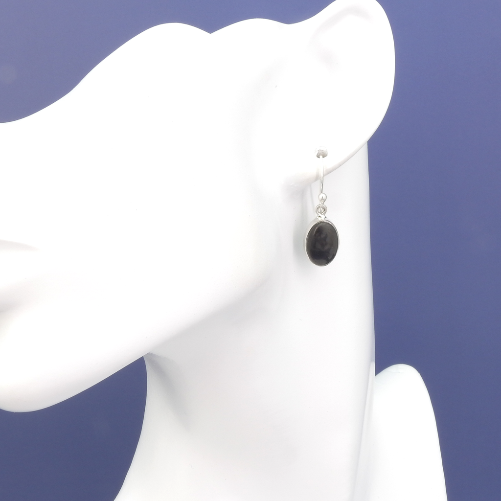 Sterling Silver Shungite Earrings