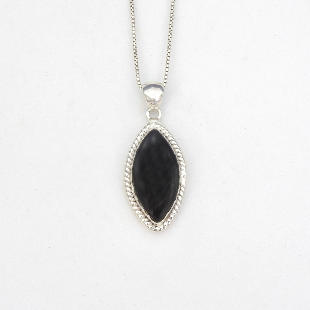 Sterling Silver Onyx Pendant