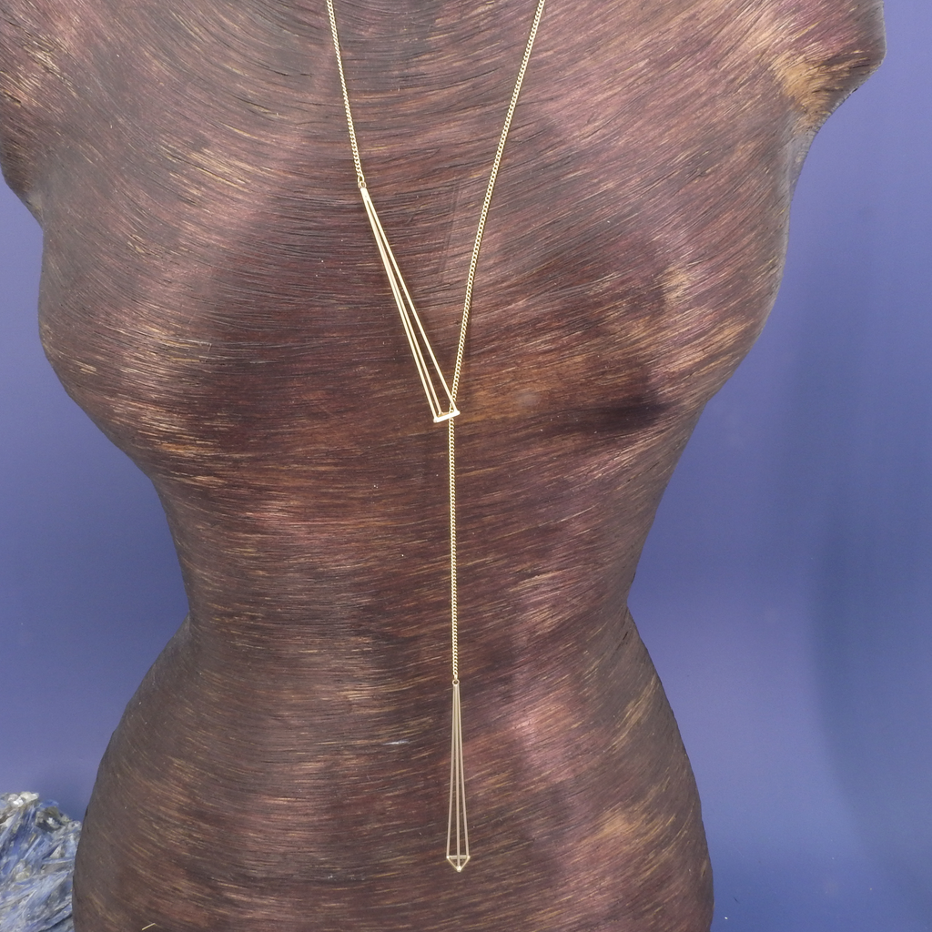 Gold Plated Asymmetrical Necklace