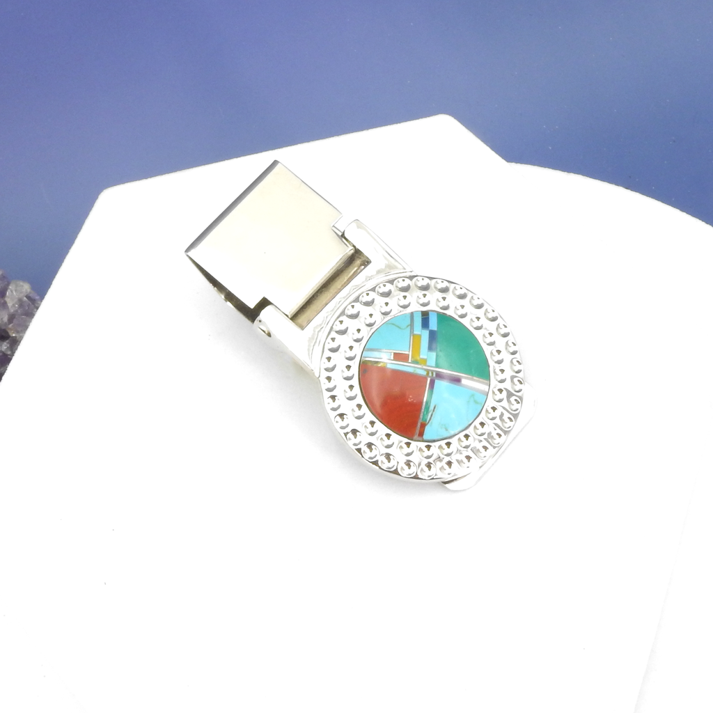 Turquoise Inlay Money Clip