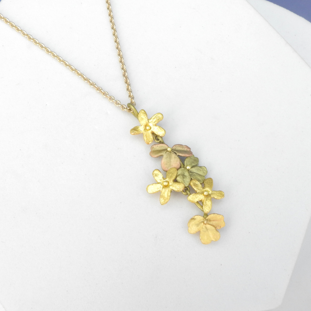 Michael Michaud Cast Bronze Wood Sorrel Necklace