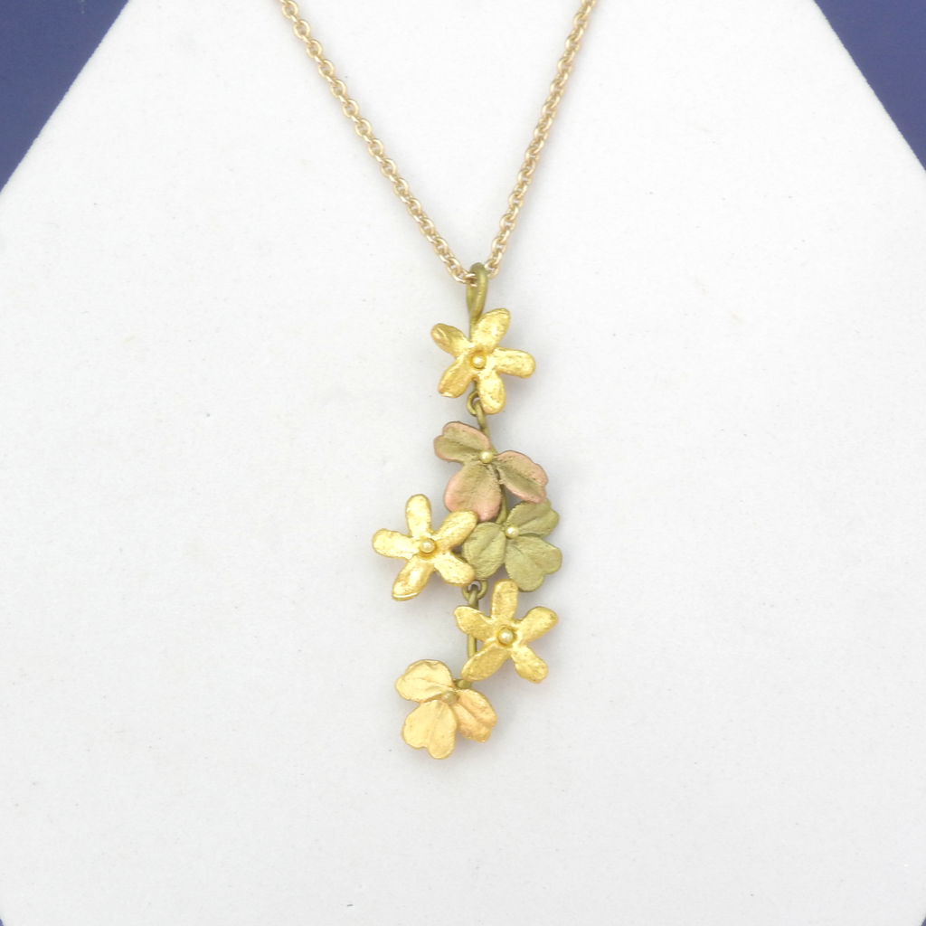 Michael Michaud Cast Bronze Wood Sorrel Necklace