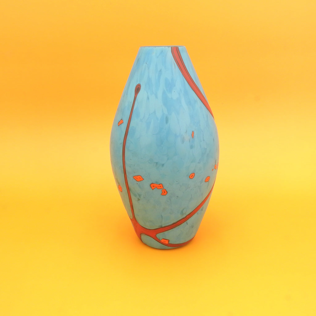 Small Torpedo Shaped Glass Vase