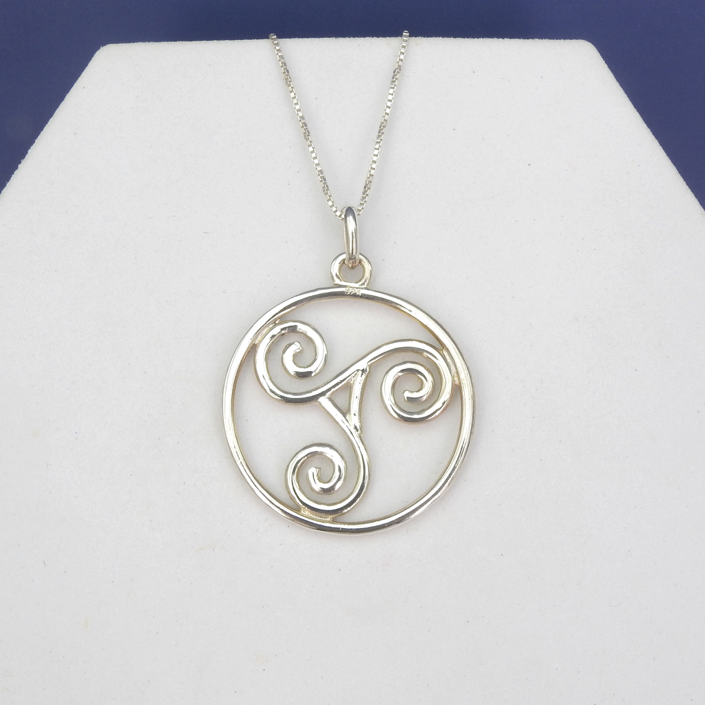 Sterling Silver Triskele Pendant