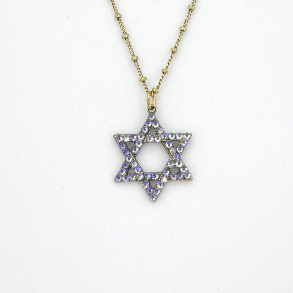 Star of David w/ Crystals Necklace