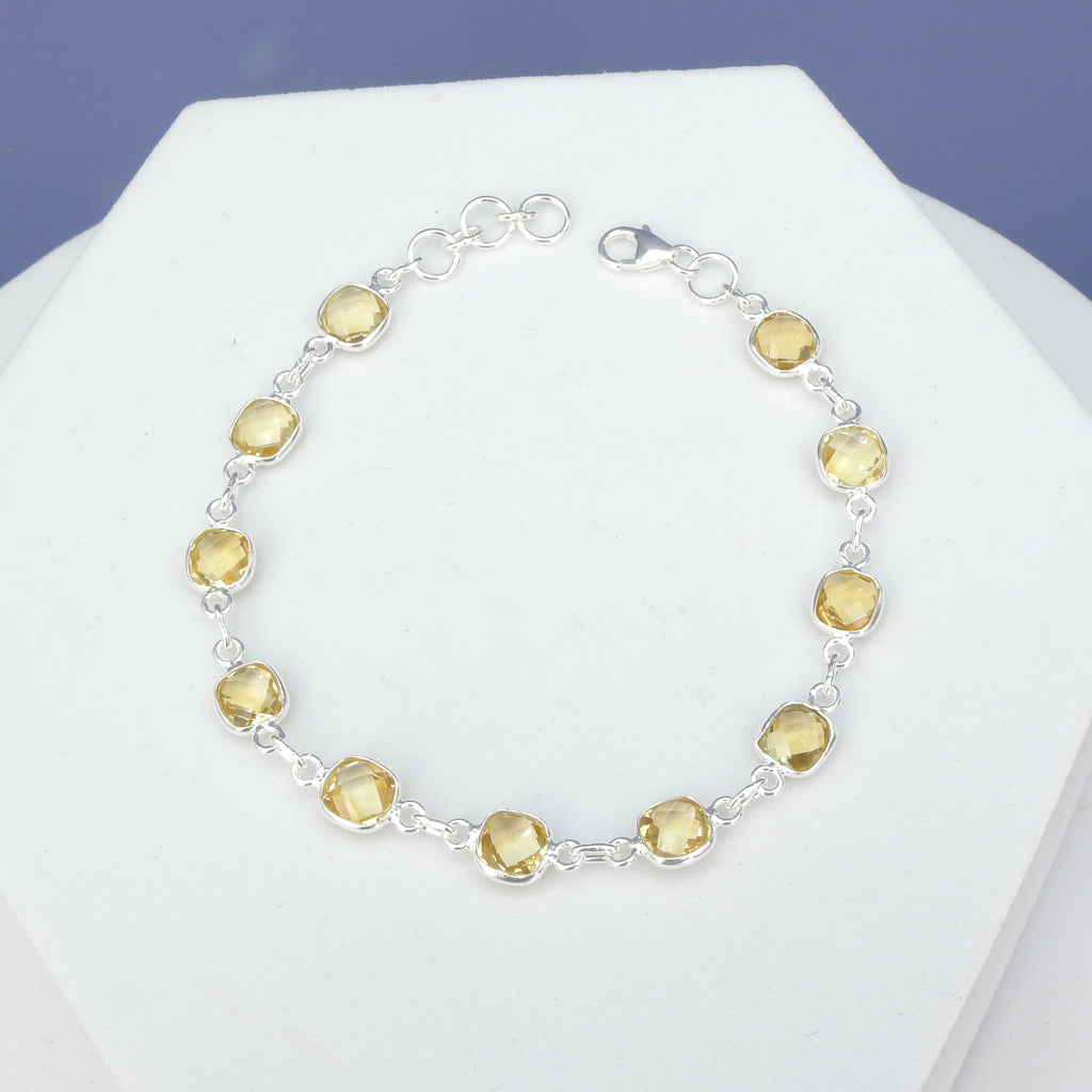 Sterling Silver Citrine Bracelet