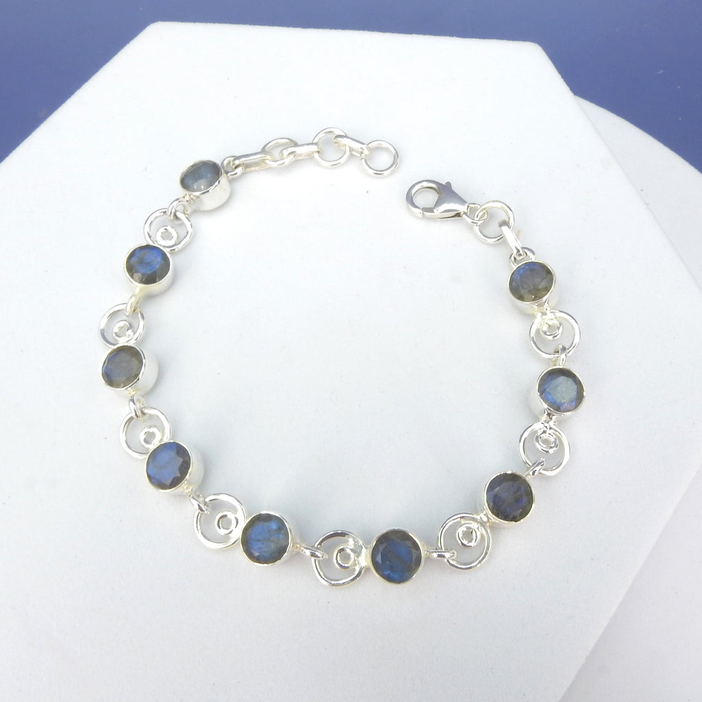 Sterling Silver Labradorite Bracelet