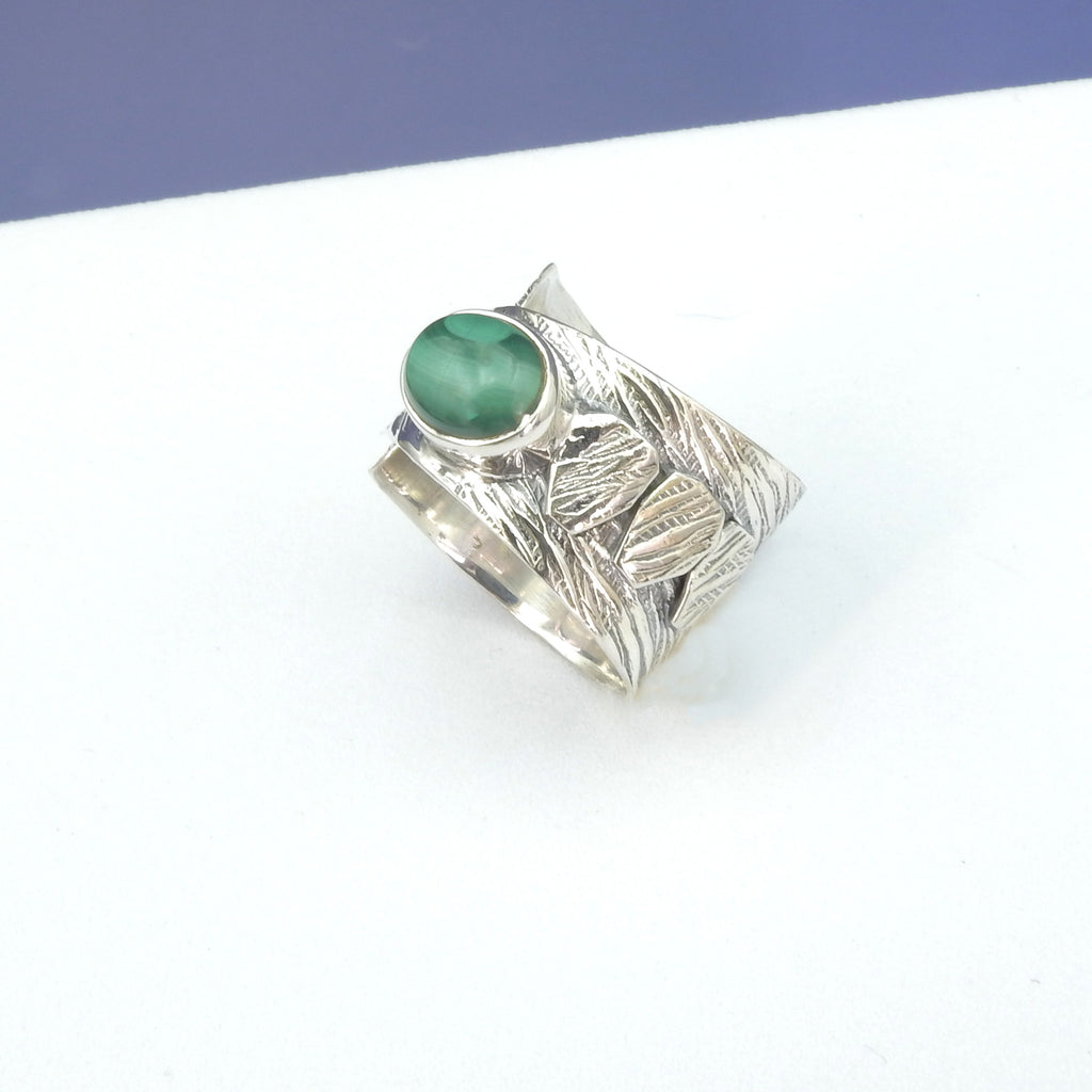 Sterling Silver Malachite Ring