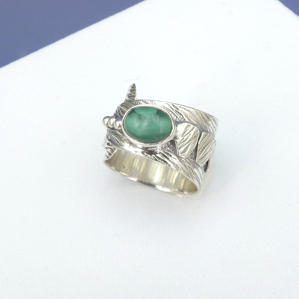 Sterling Silver Malachite Ring