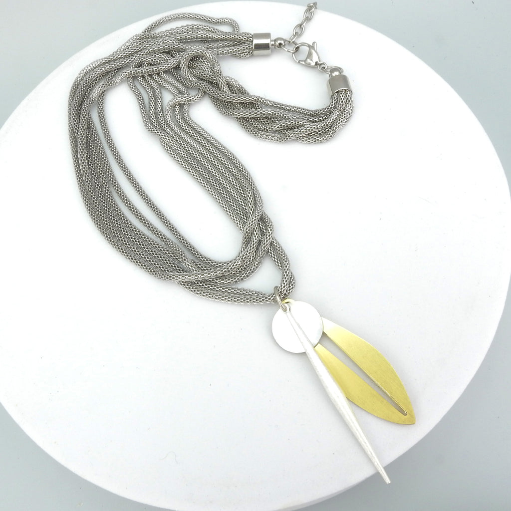 John Michael Richardson Two Tone Multi Strand Necklace