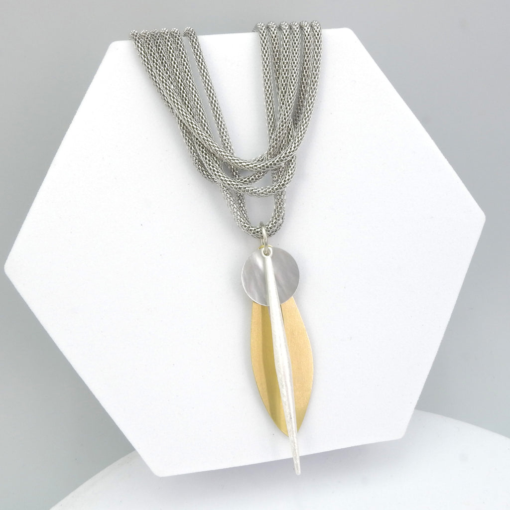 John Michael Richardson Two Tone Multi Strand Necklace