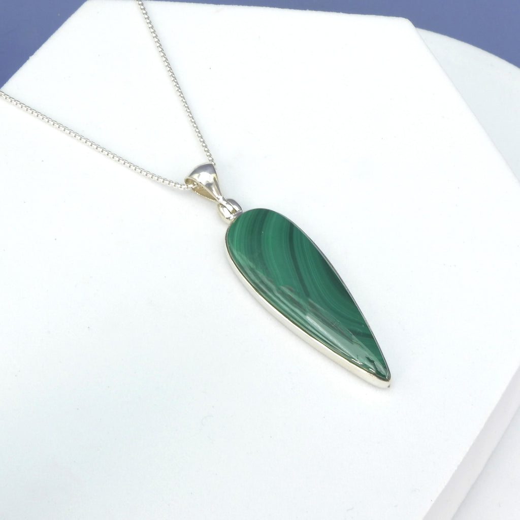 Sterling Silver Malachite Pendant