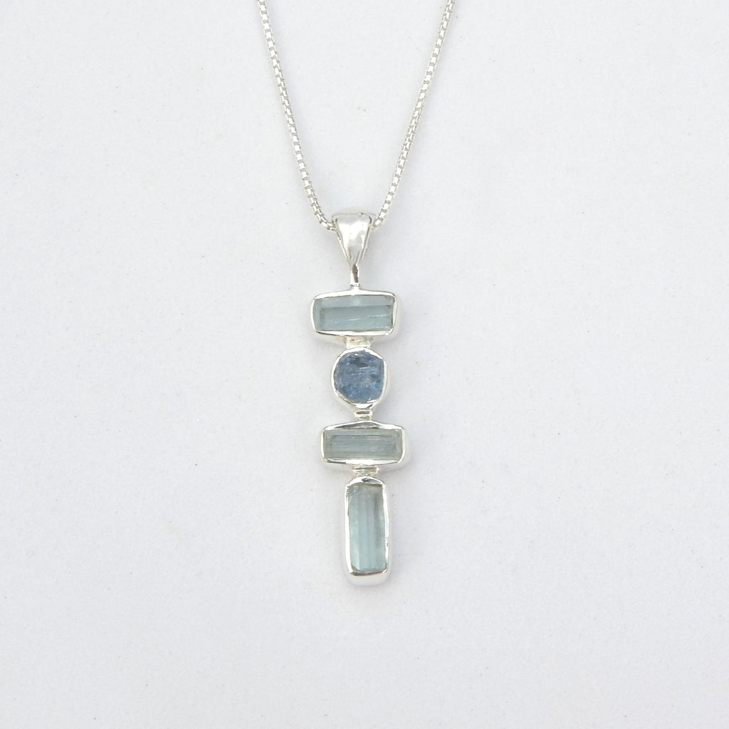 Sterling Silver Aquamarine Pendant