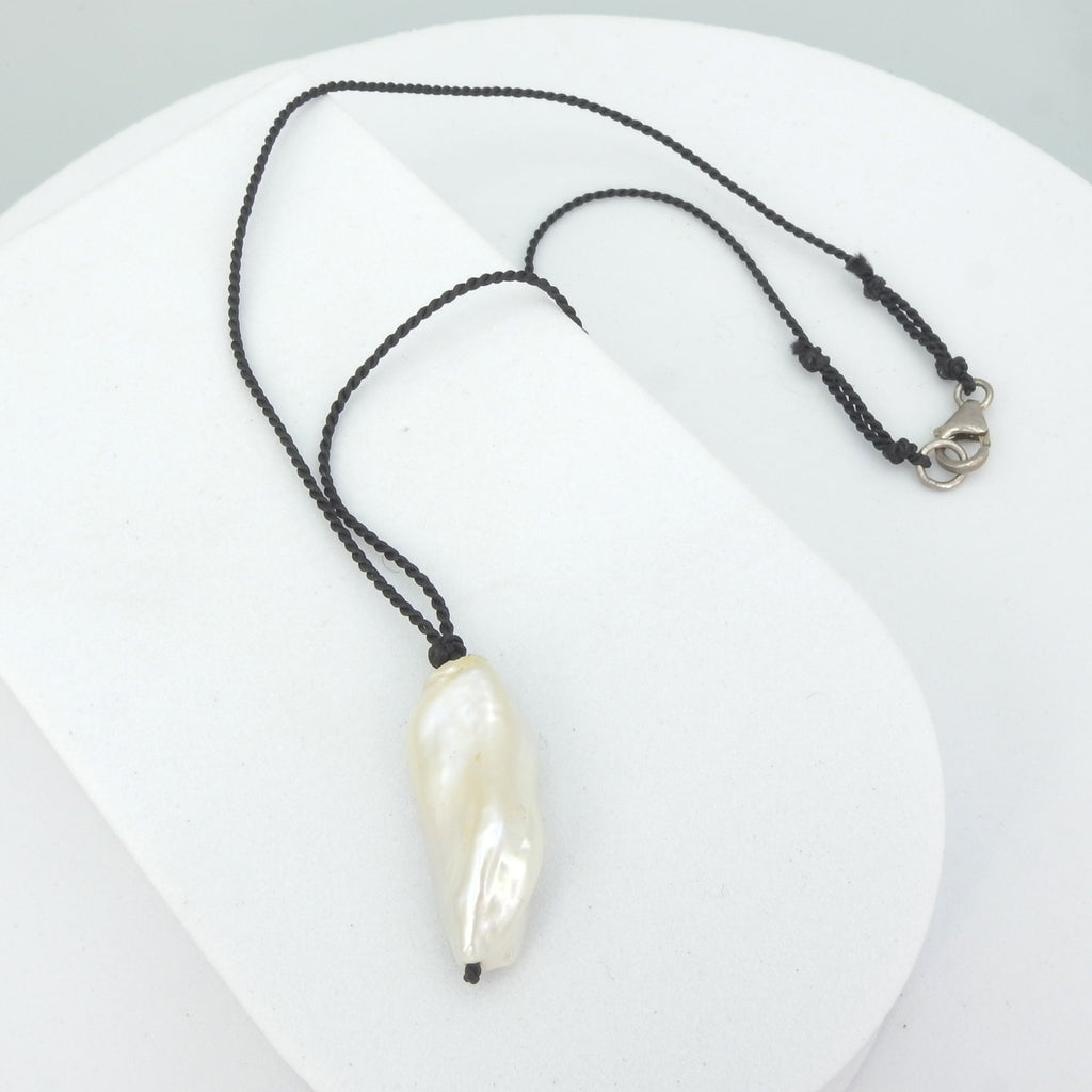 Biwa Pearl Necklace