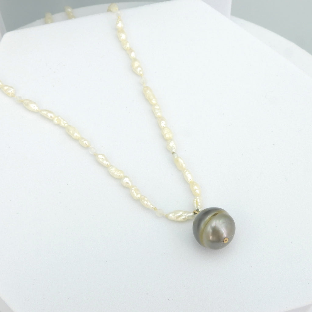 Tahitian & Rice Pearl Necklace