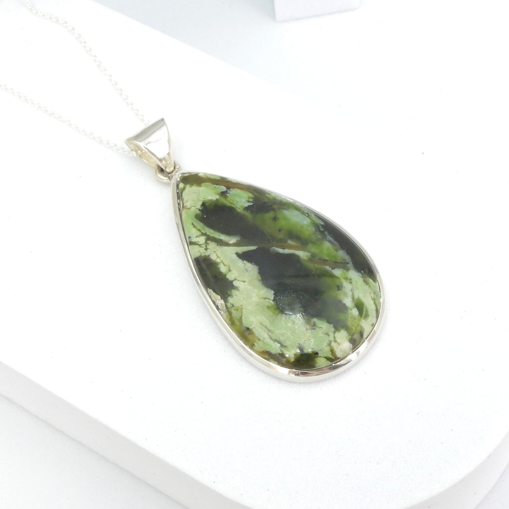 Sterling Silver Chrome Chalcedony Pendant