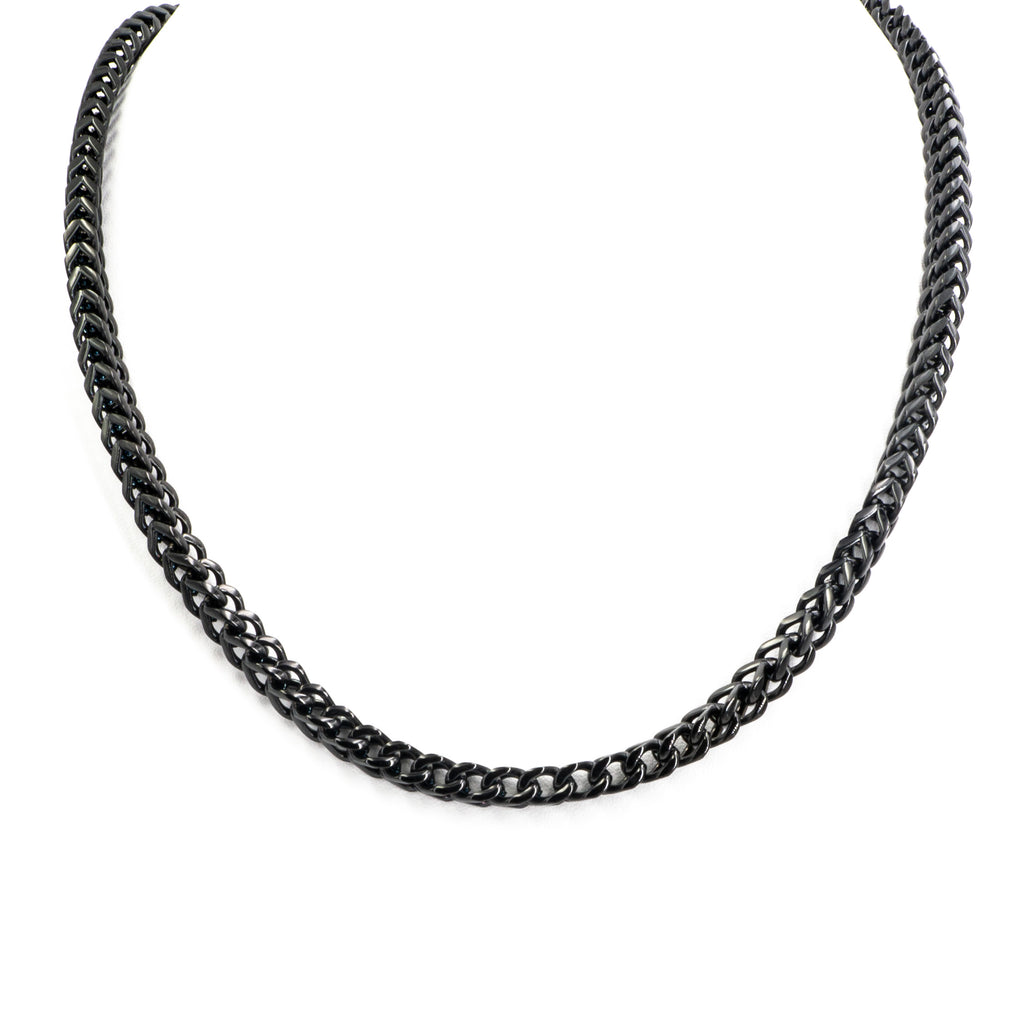 22" 6MM Black Stainless Steel Chain