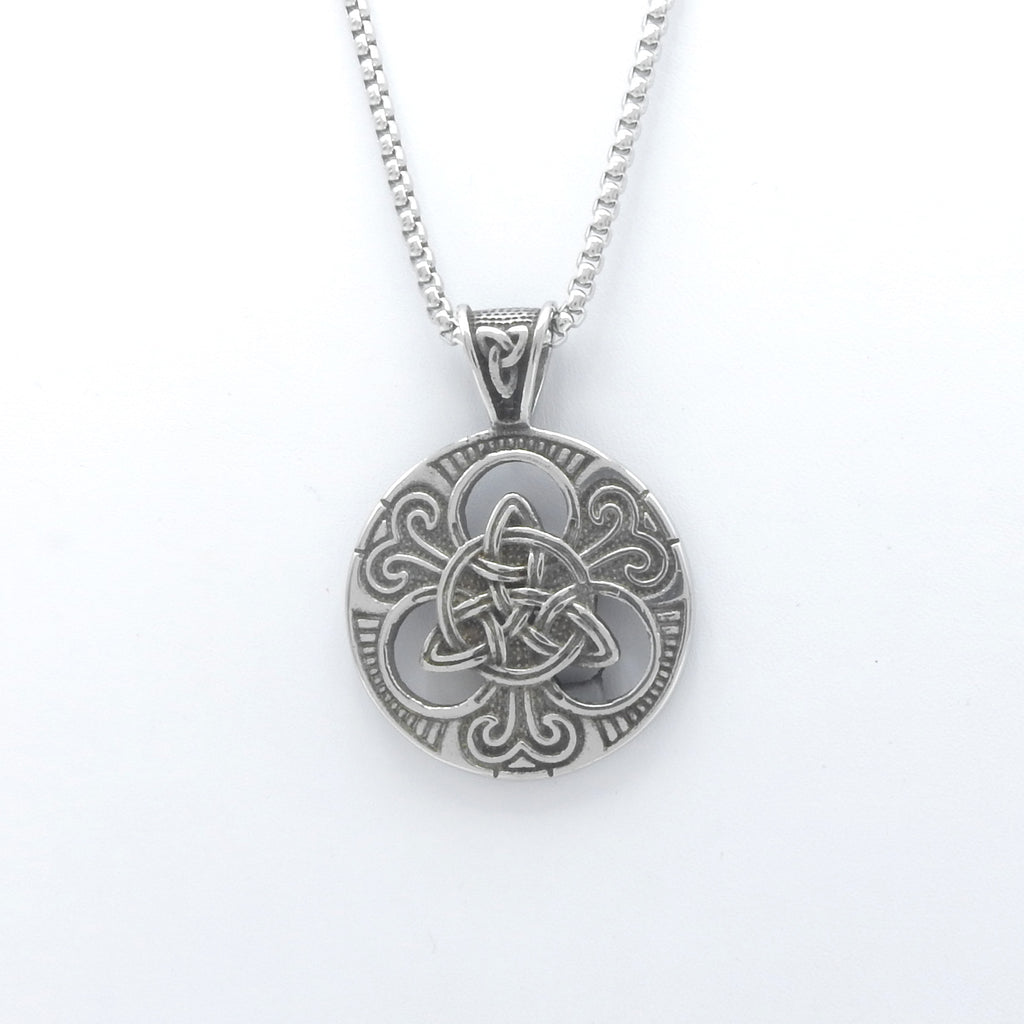 Stainless Steel Celtic Design Necklace
