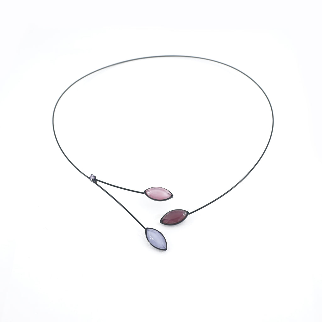 Leaves & Branches Choker, Purple
