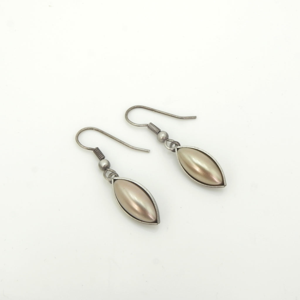 Champagne Colored Austrian Glass Earrings