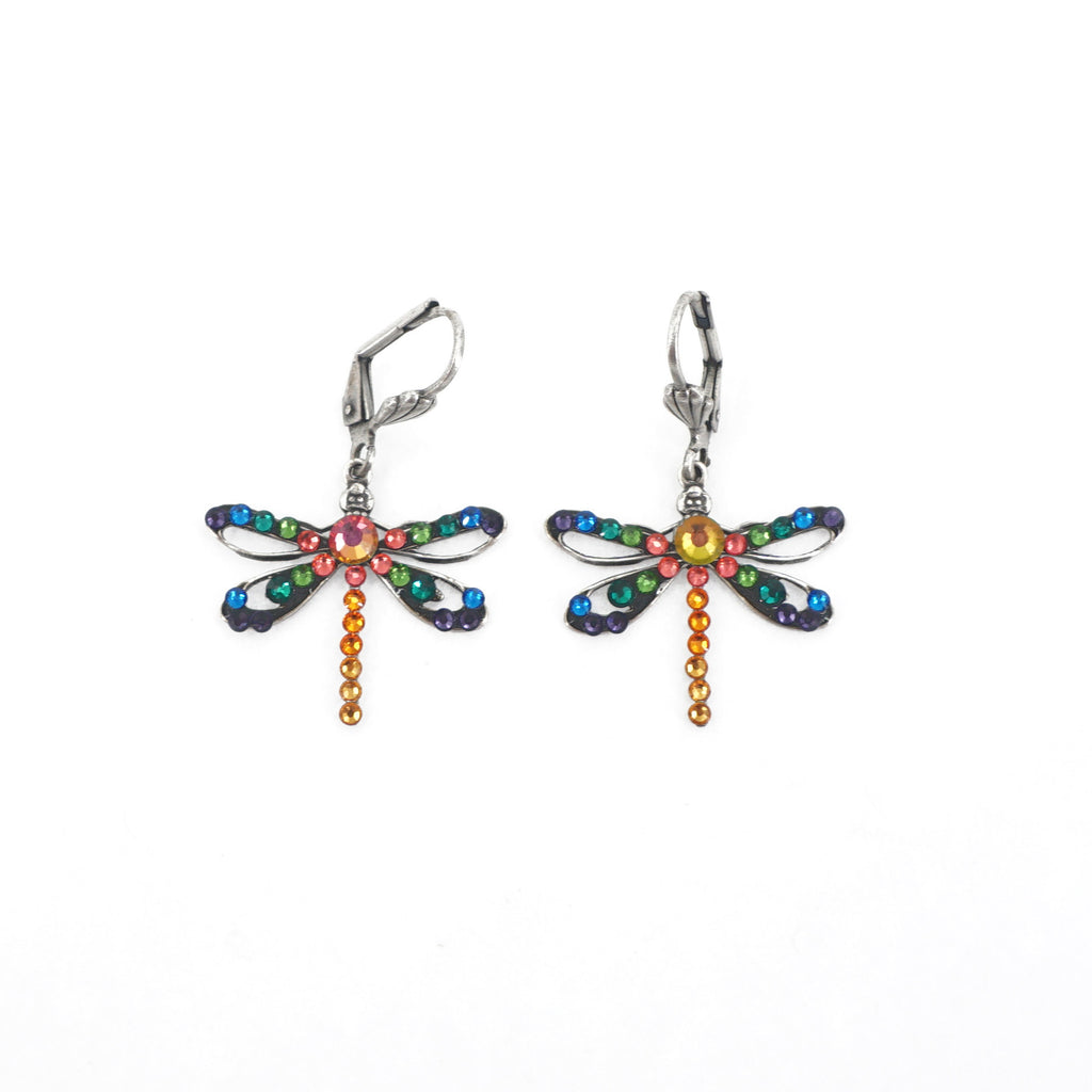 Rainbow Dragonfly Earrings