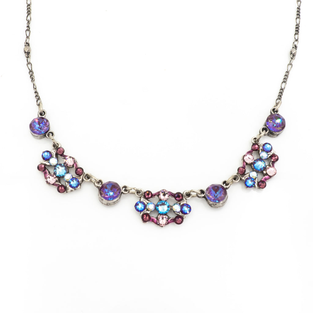 Open Crystal Filigree Necklace