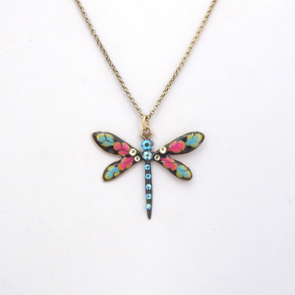 Enamel Dragonfly Necklace