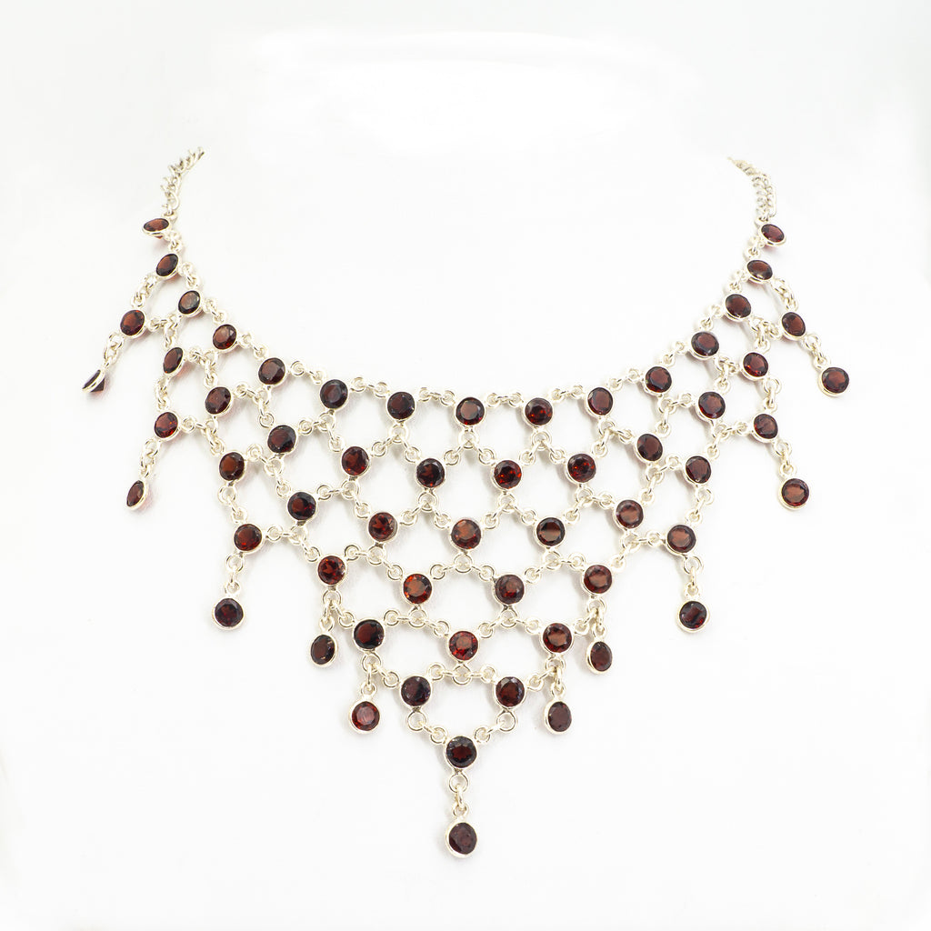 S/S Garnet Necklace