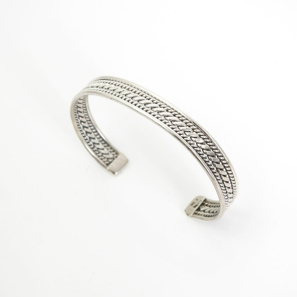 Sterling Silver Narrow Cuff Bracelet
